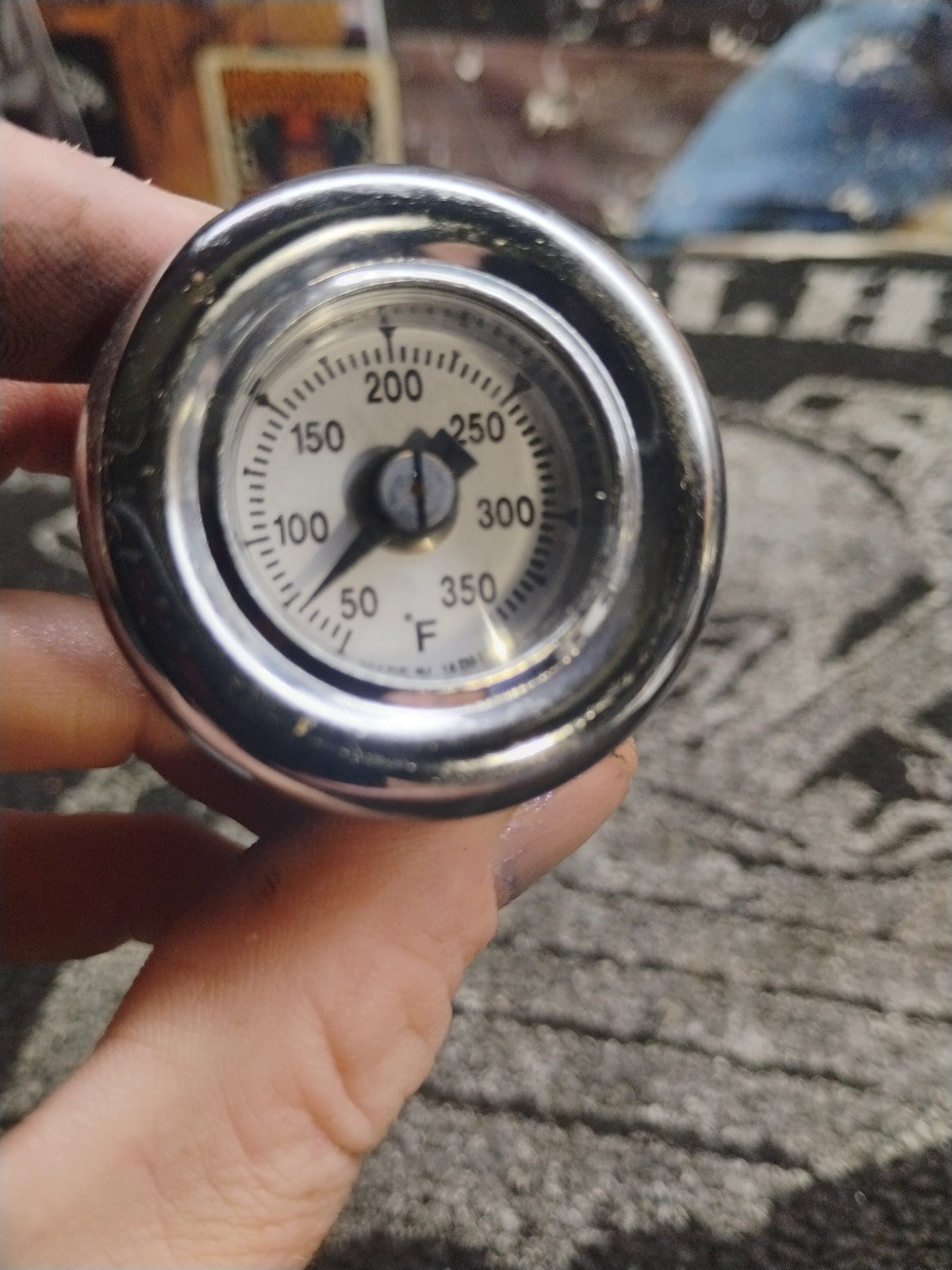 WHITE OIL TEMP GAGE OIL FOR  HARLEY SPORTSTER  FXR FLT REPLACES OE  #  62635-79T