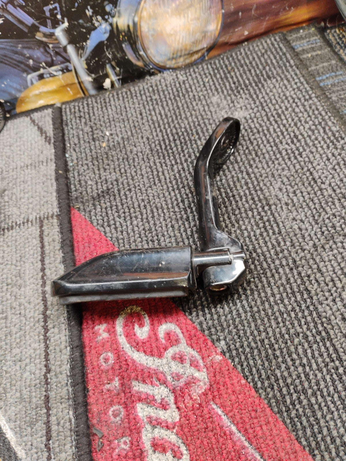 Junjumoto 32mm Black Angled Used Replacement Highway Foot Pegs  Bs