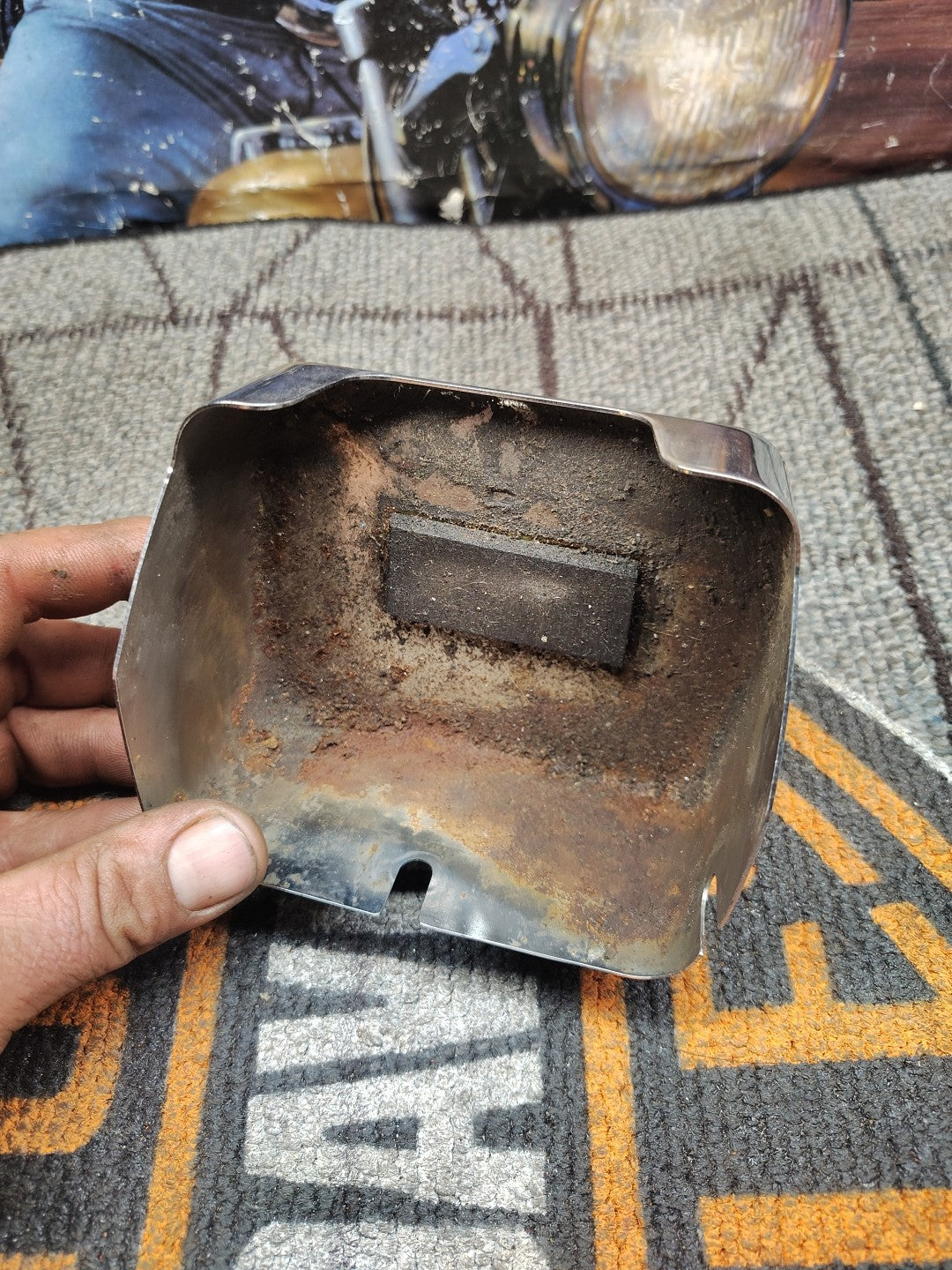 Harley Davidson Chrome Shovelhead Big Twin Ignition Coil Cover used ignition cov