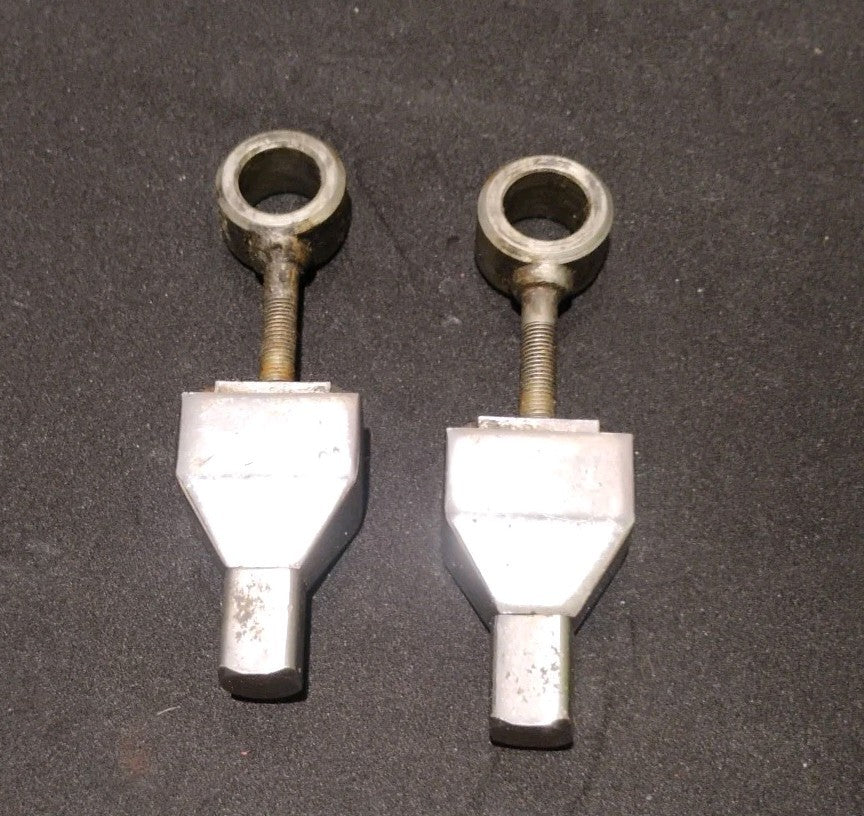 72 Harley FXE FX-1200 Super Glide Shovelhead Rear Axle Chain Adjusters Pair