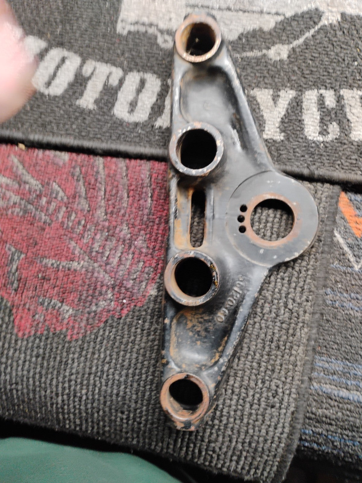 HARLEY OEM 56120-60 HYDRAGLIDE TOP TRIPLE TREE PANHEAD FL FLH BLACK PATINA