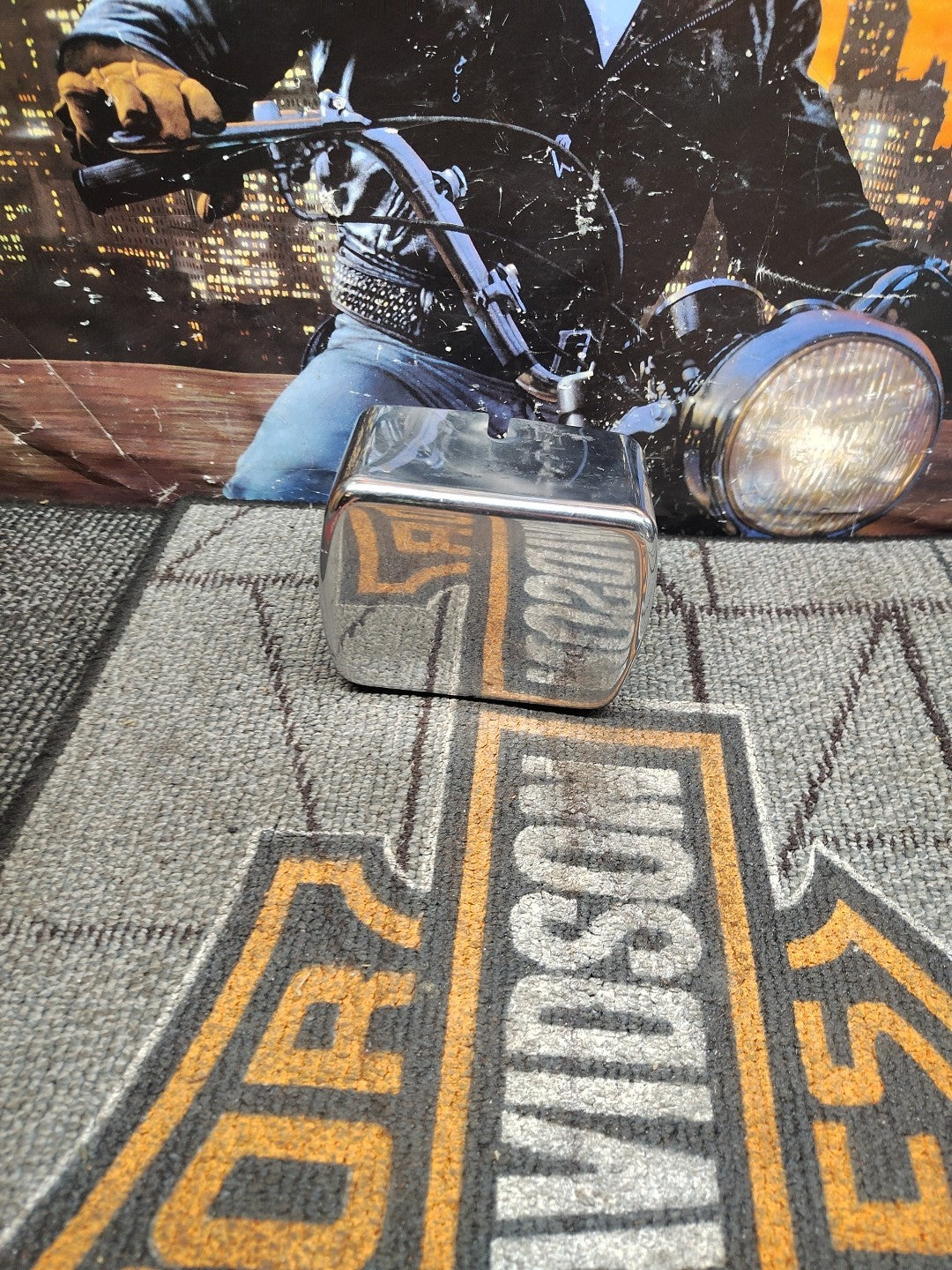 Harley Davidson Chrome Shovelhead Big Twin Ignition Coil Cover used ignition cov