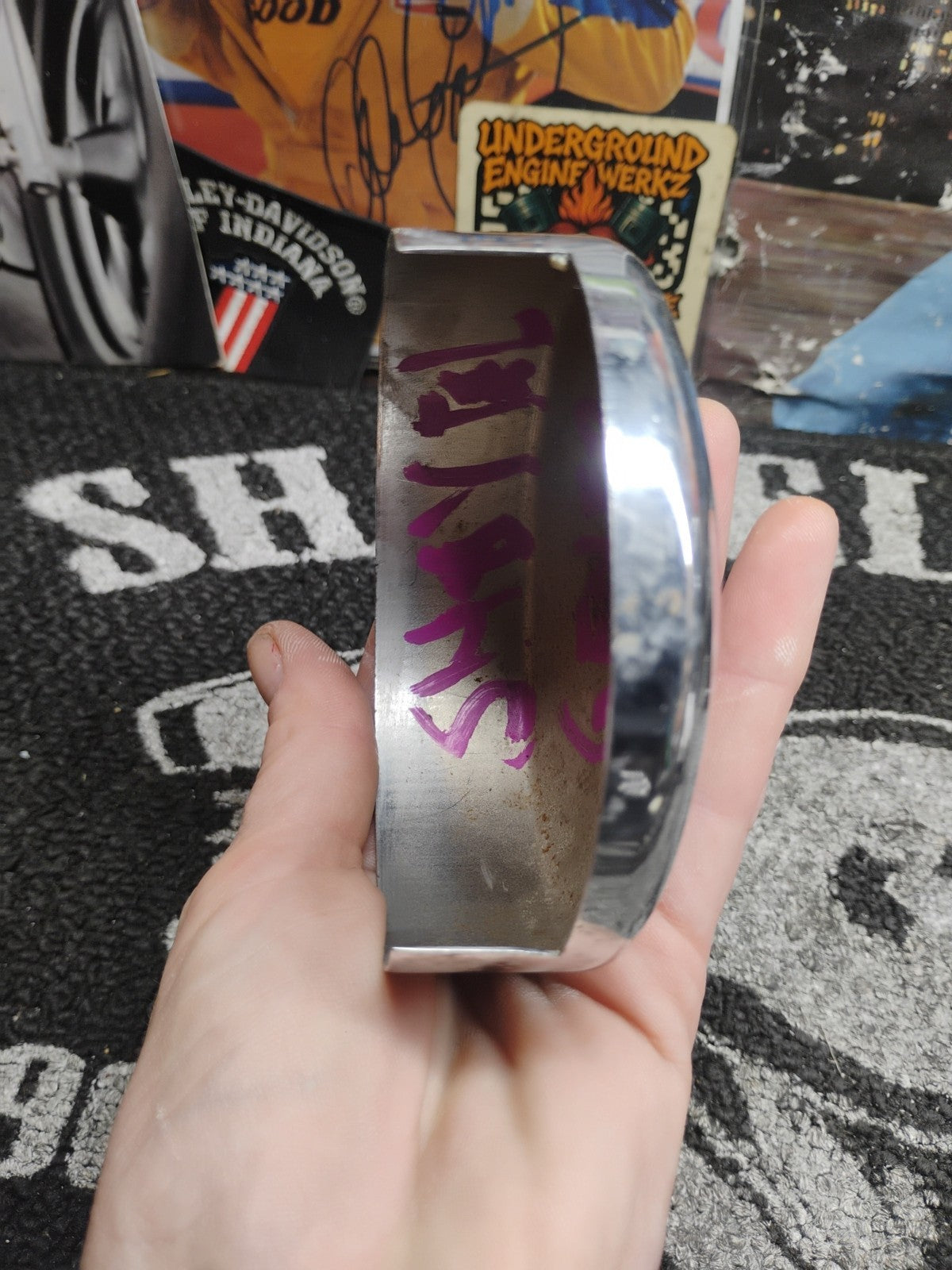 Harley Davidson Generator End Cover Chrome Shovelhead Ironhead