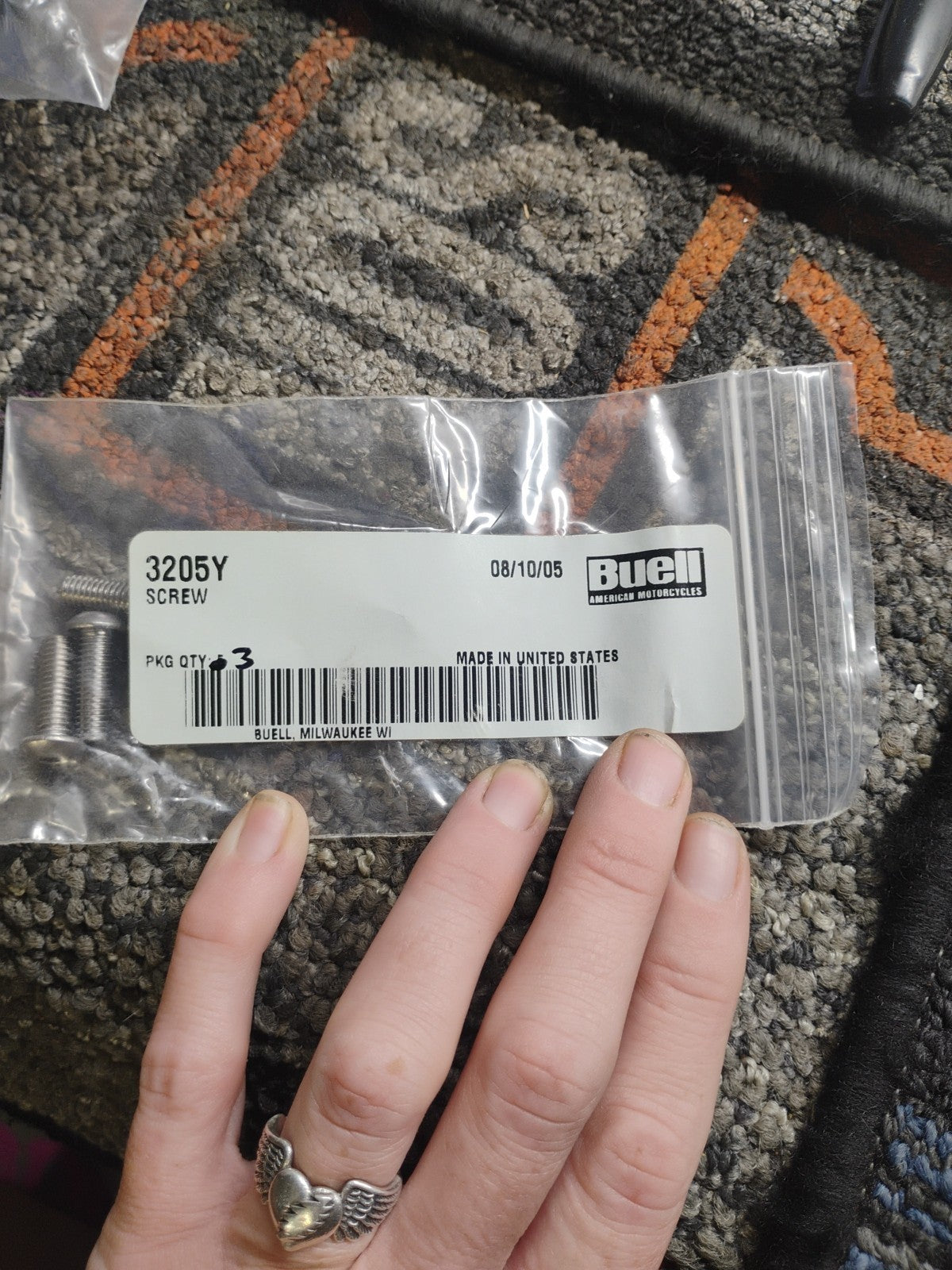 Buell OEM Screw 3205Y Qty 3 NOS