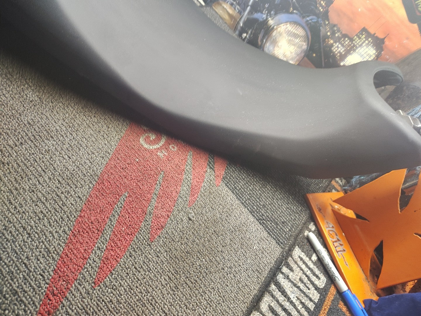 Lowered two-seater saddle, black, original a9700886, Triumph Tiger 660 Sport