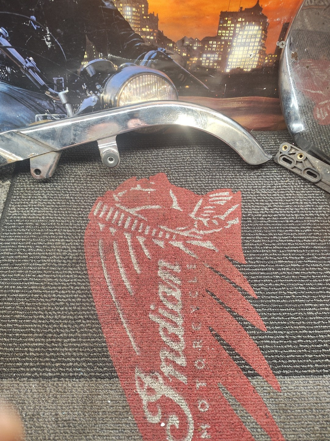 Crusty 2000-2006 Harley Davidson Softail BELT GUARD FLST FXST DRIVE BELT GUARD 