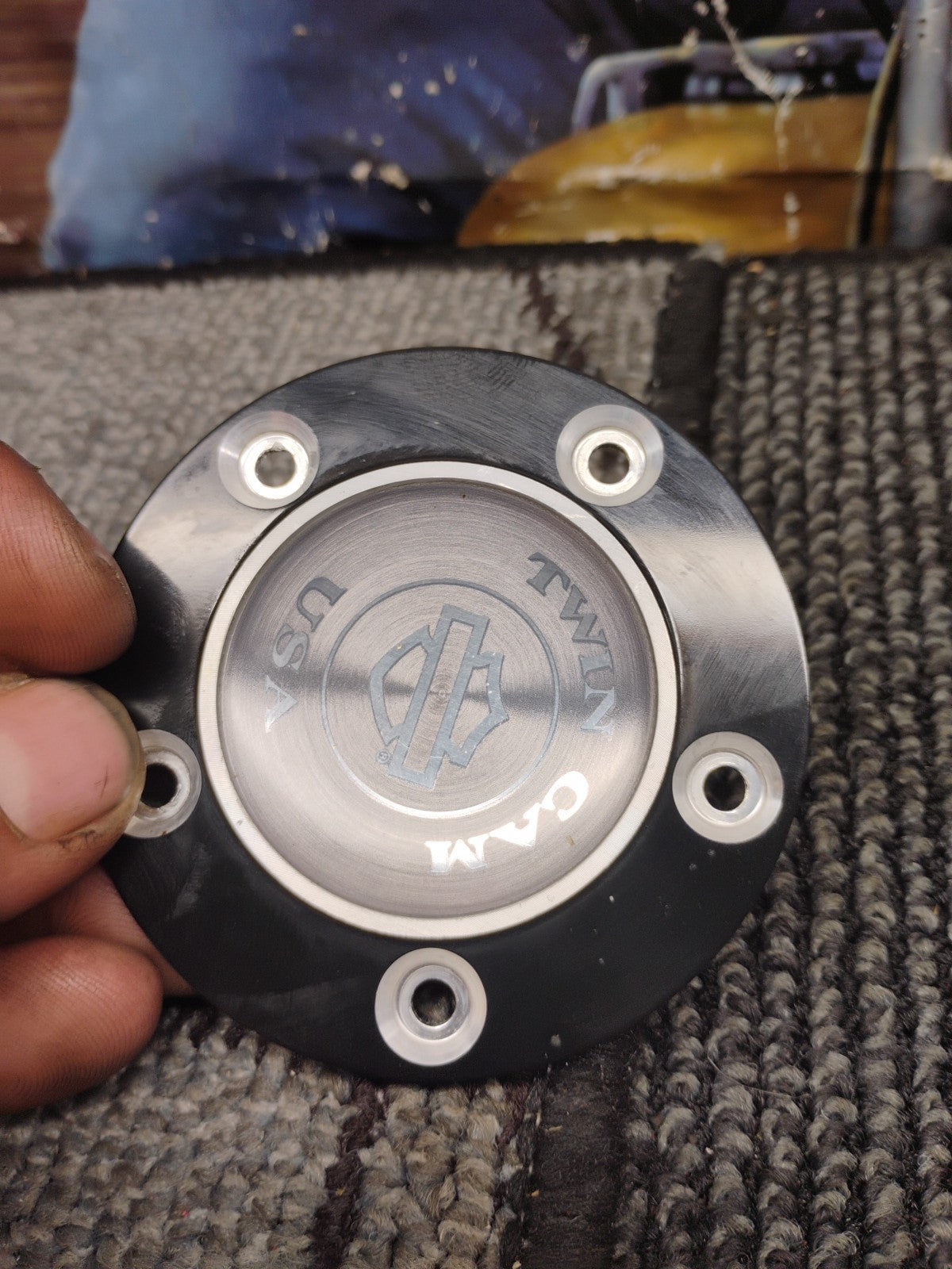 OEM Harley Original Black/Aluminum 5hole Timer Cover 1999 ^ Twin Cam 32698-02A??