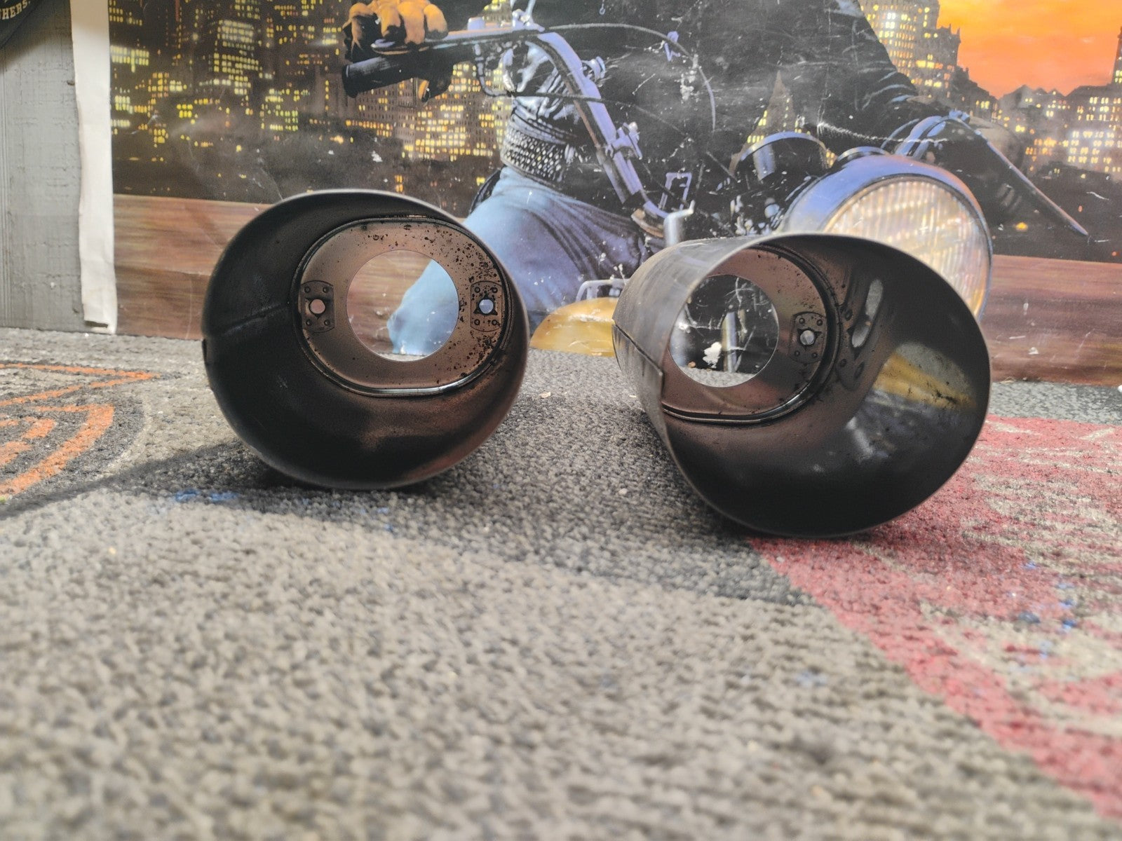 HARLEY FRONT FORK COVER SET CHROME FL FLST FLT FLSS FLSTC FLSTF FLSTFB 6"5/8" 