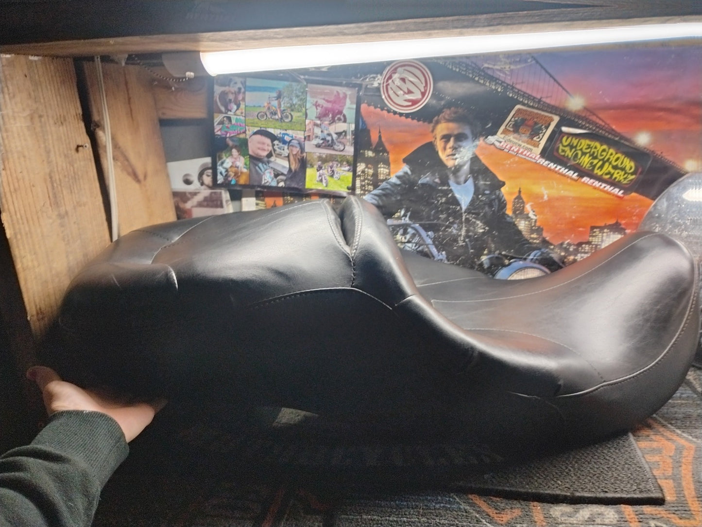 OEM Harley Road King FLH Seat 1997-2007 Leather Ultra Classic Glide Touring  Cat