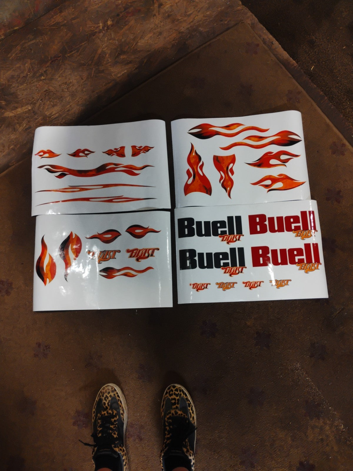NOS OEM Buell Blast Personal FX "Heater" Decal Kit 13578-01Y Complete