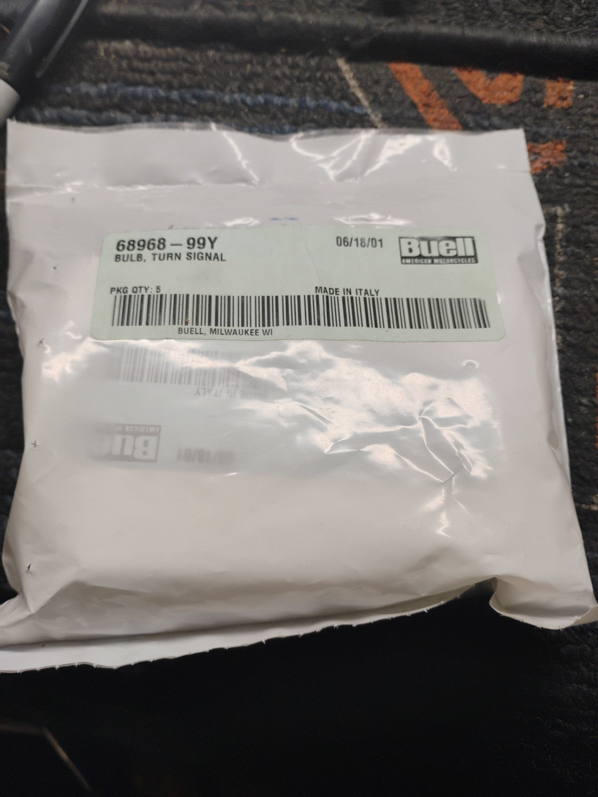 Buell OEM 68968-99Y Turn Signal Bulb 5 Pack NOS
