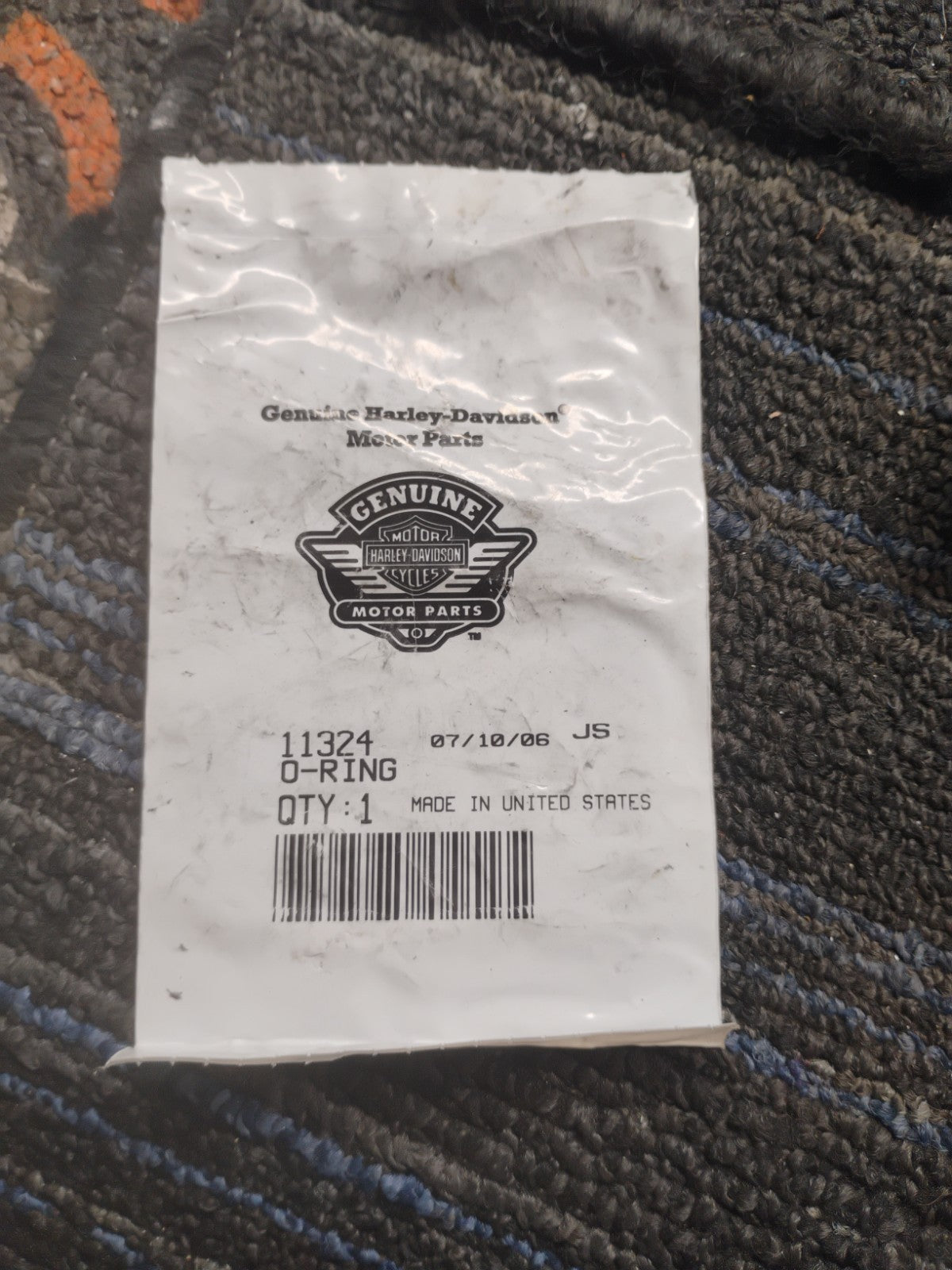 NOS Genuine Harley-Davidson O-Ring 11324 OEM Factory Seal