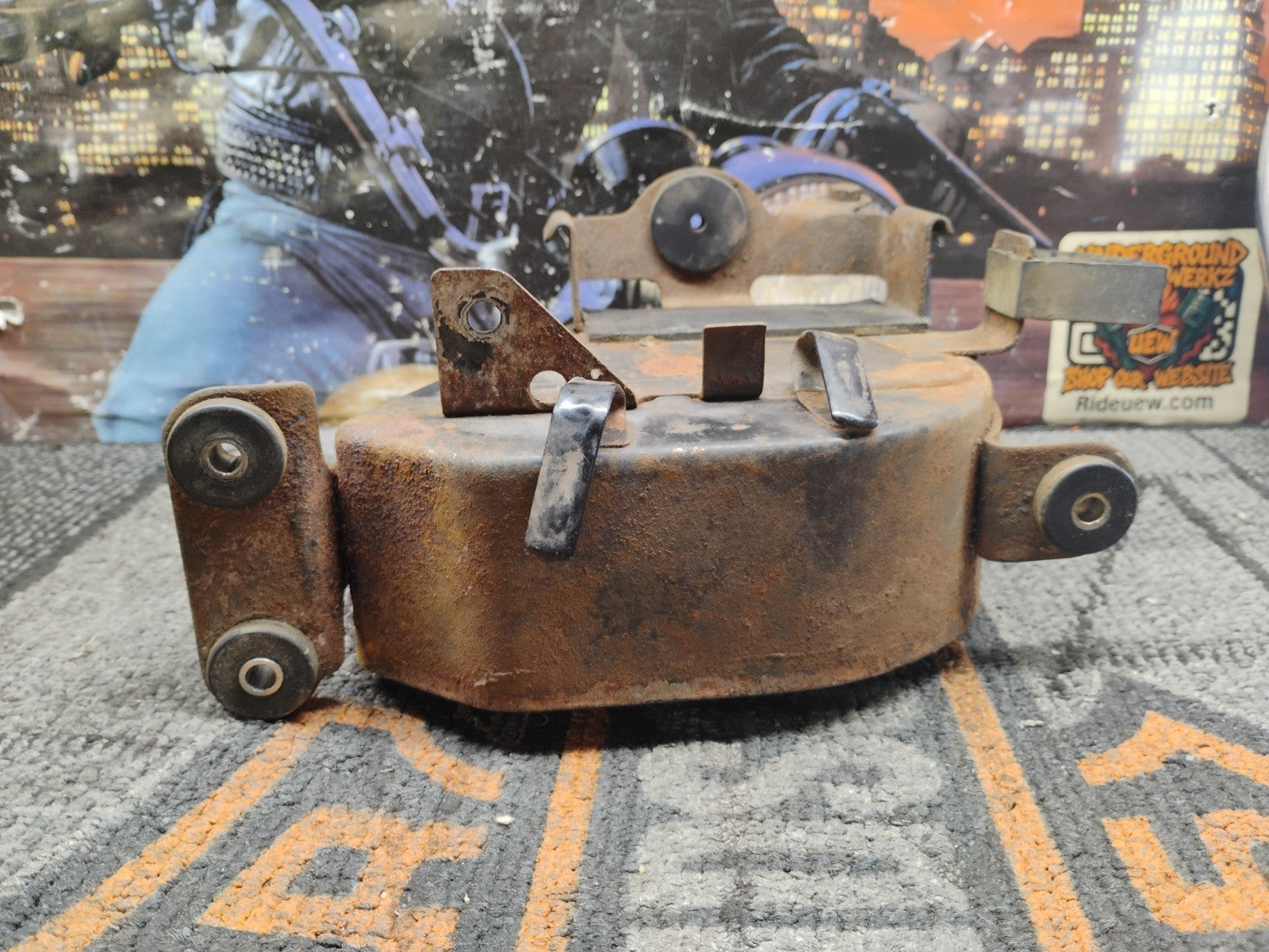 1974 CB 125S Airbox Air Filter Canister Battery Holder