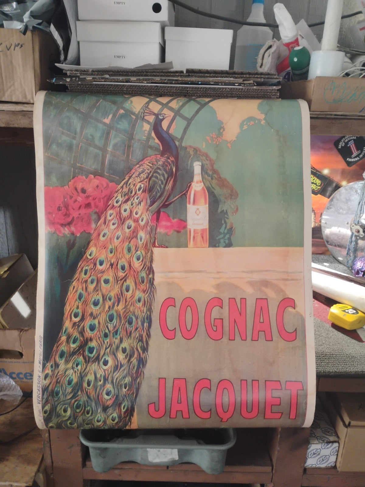 Vintage 2004 Camille Bouchet Cognac Jacquet 1920s  Art Poster 24x36
