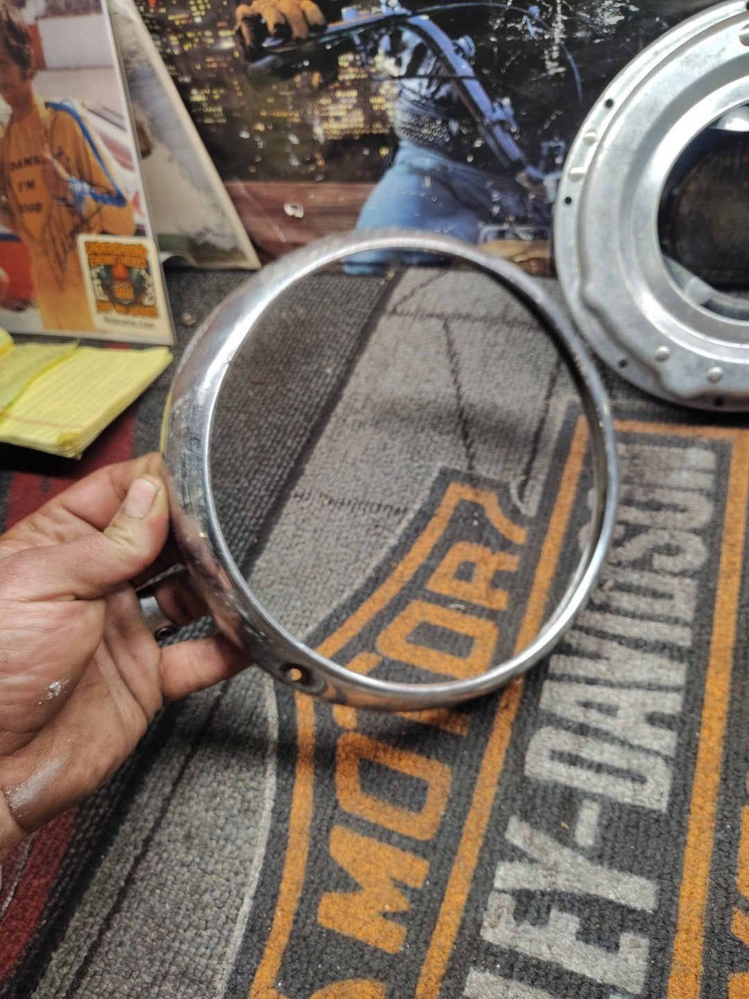 Harley Davidson 02-Later Touring OEM 7” Headlight Mounting Bucket Assembly