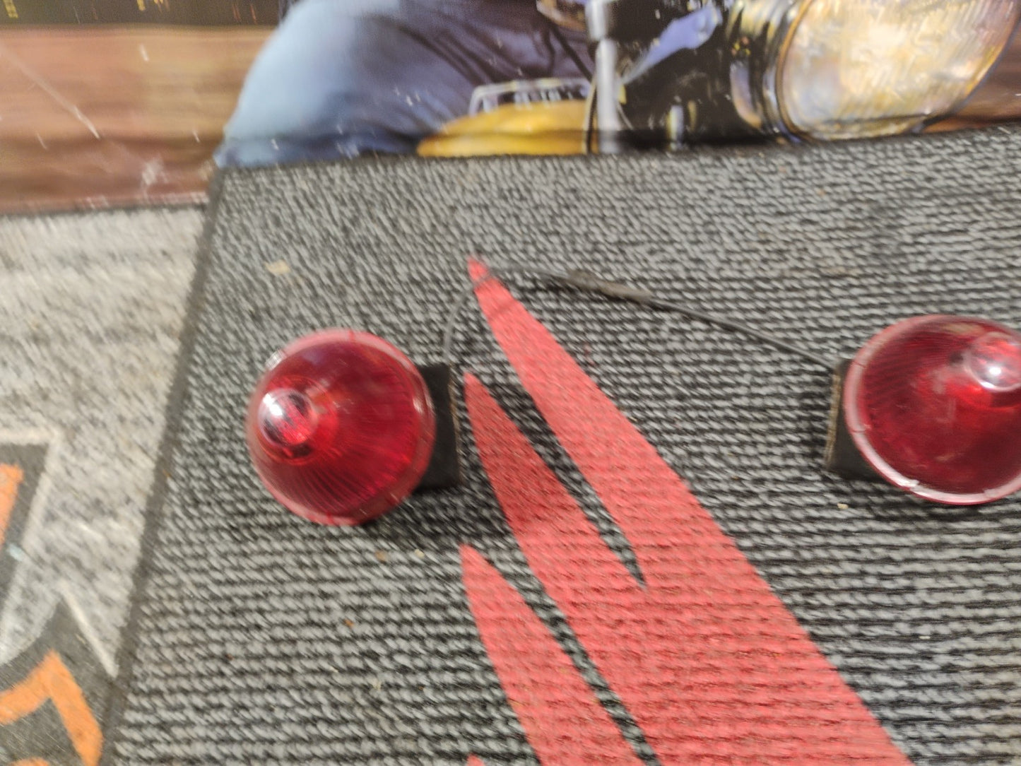 Motorcycle Red Brake Tail Lights