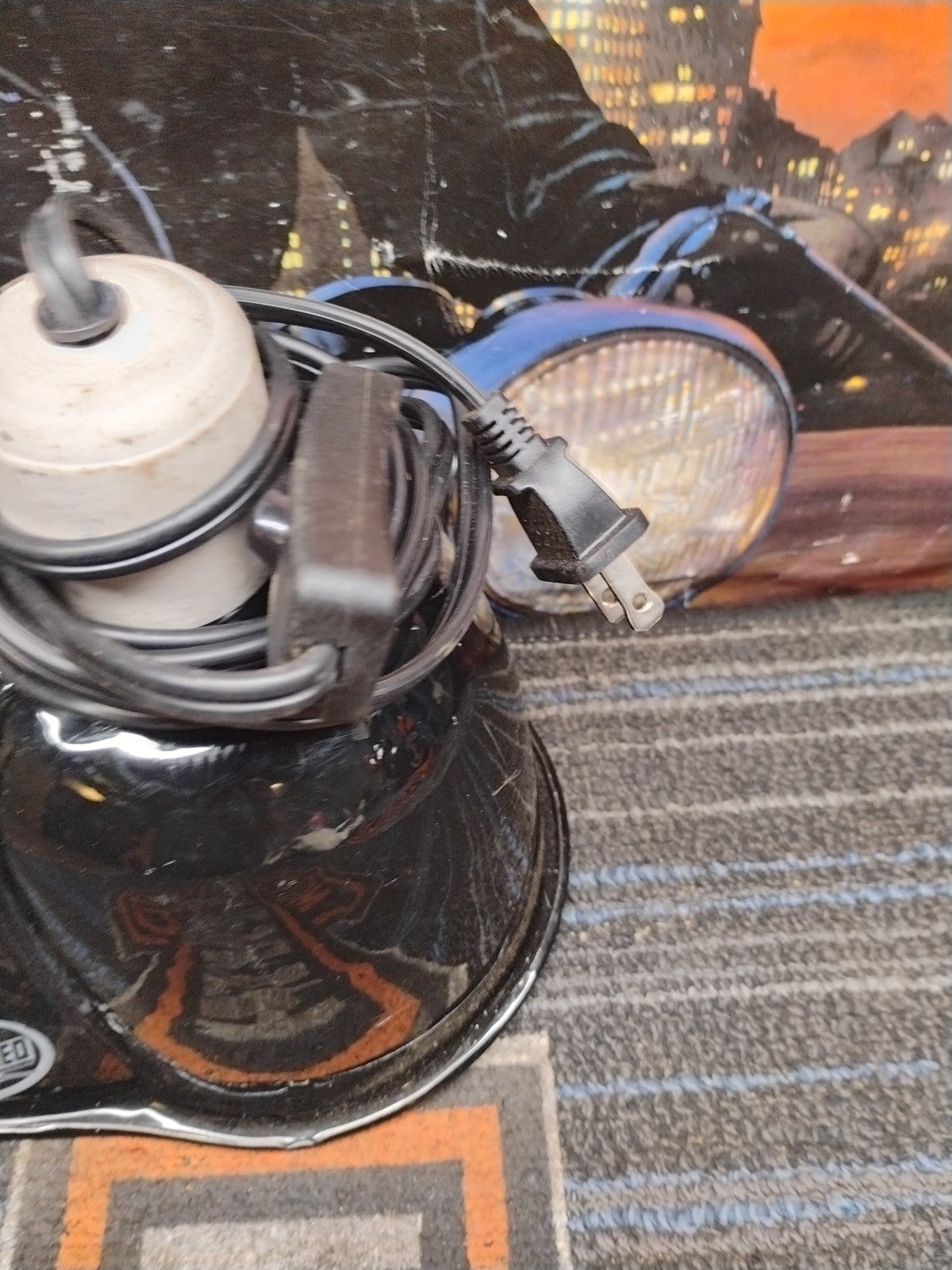 Zoo Med Reptile Dual Mini Deep Dome Heat Lamp Light Fixture LF-19 Tested Works
