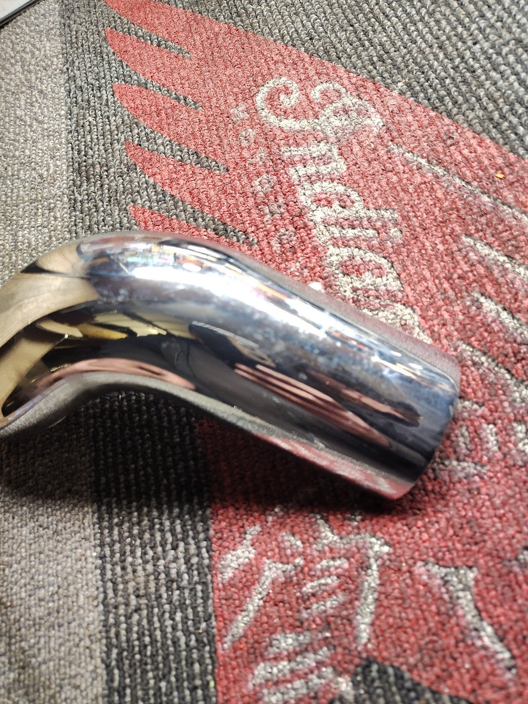 2009 09 07-11 Harley Davidson Tri Glide Chrome Left Cross-under Pipe Heat Shield