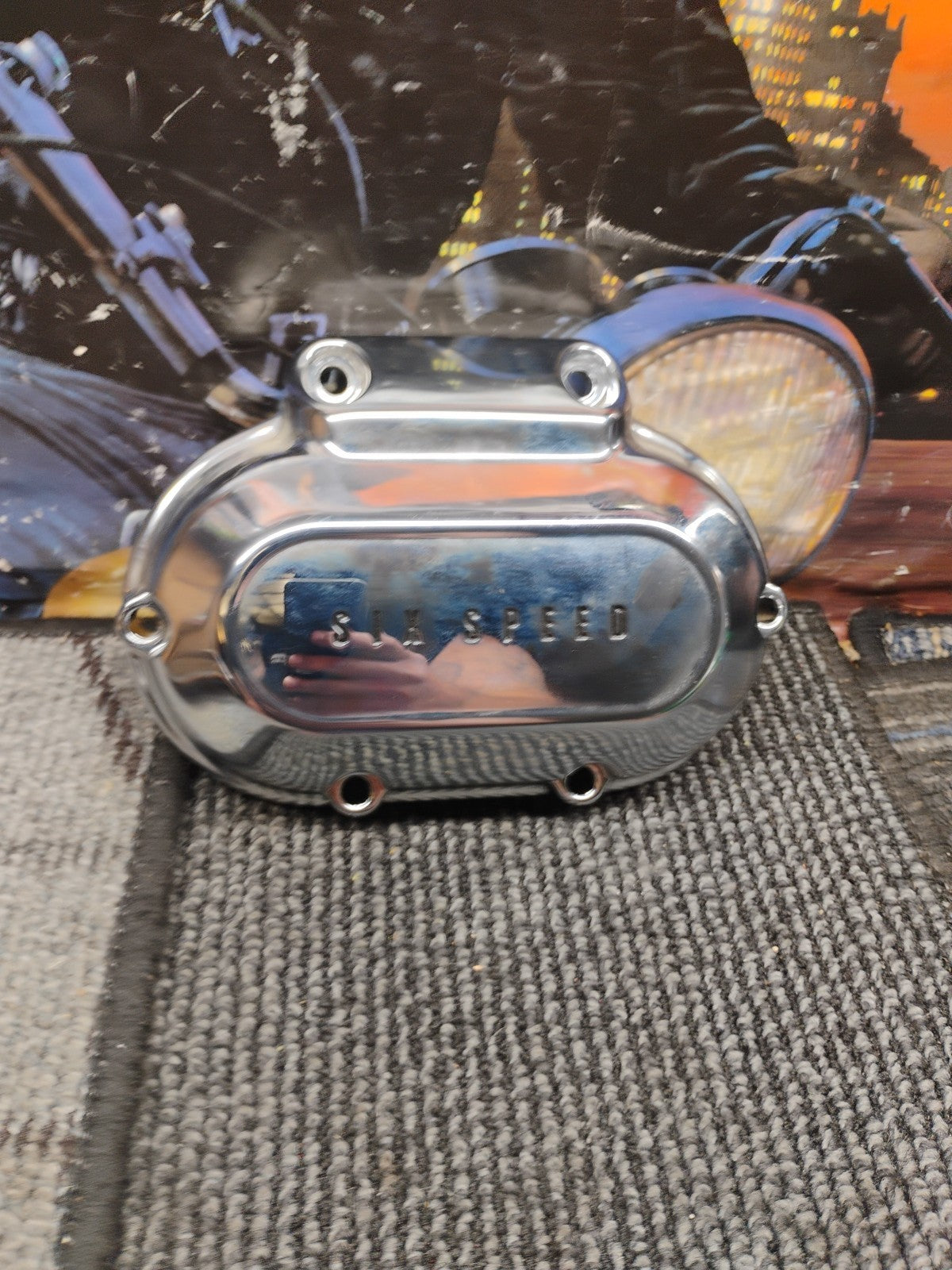 ✅06-17 Harley FXDL Dyna Low Rider Clutch Side Chrome Transmission Cover 37126-06