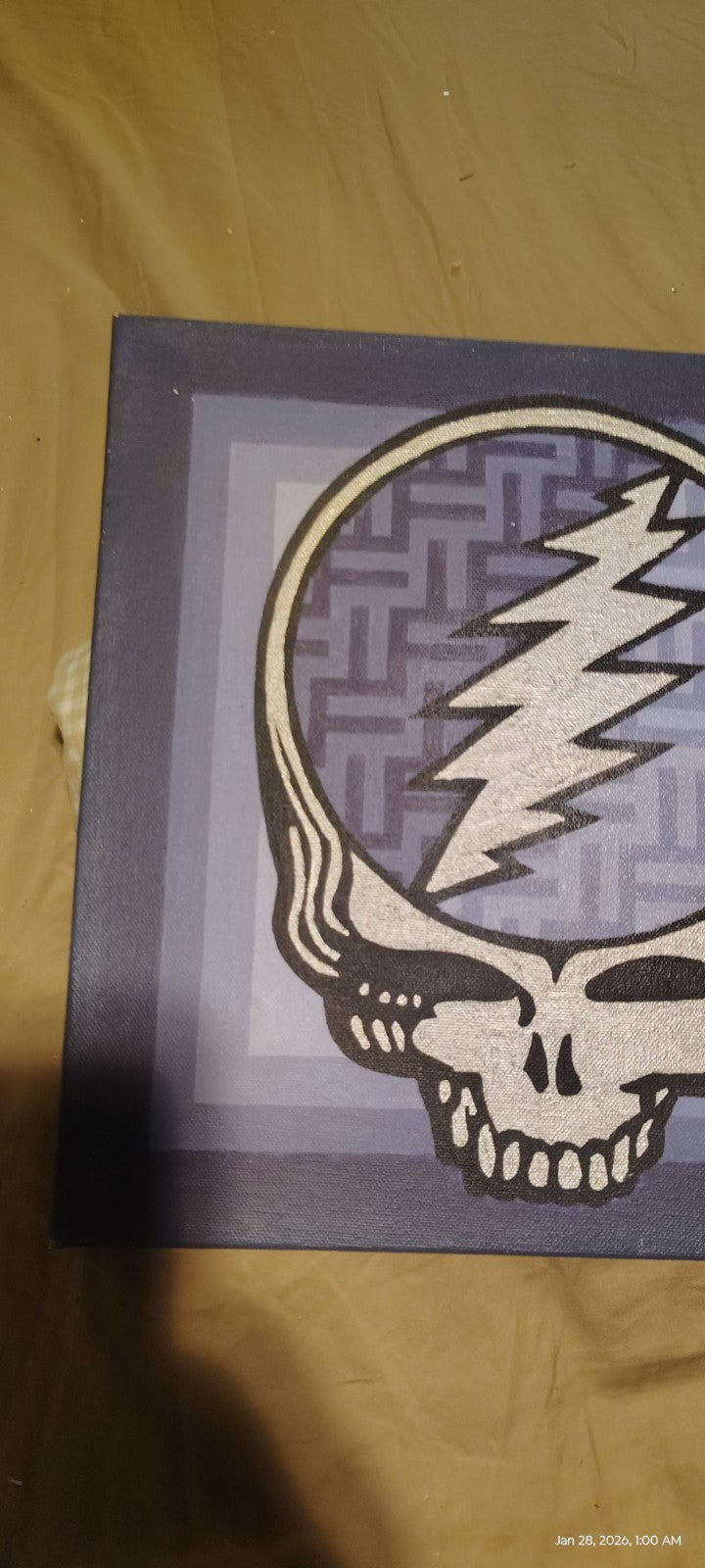 Hand Painted Grateful Dead Still Your Face Painting One Of A Kind Art 