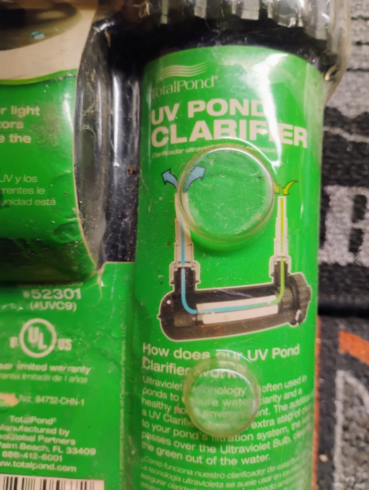 TotalPond UV Pond Clarifier 52301 Water Garden Algae Control Filter