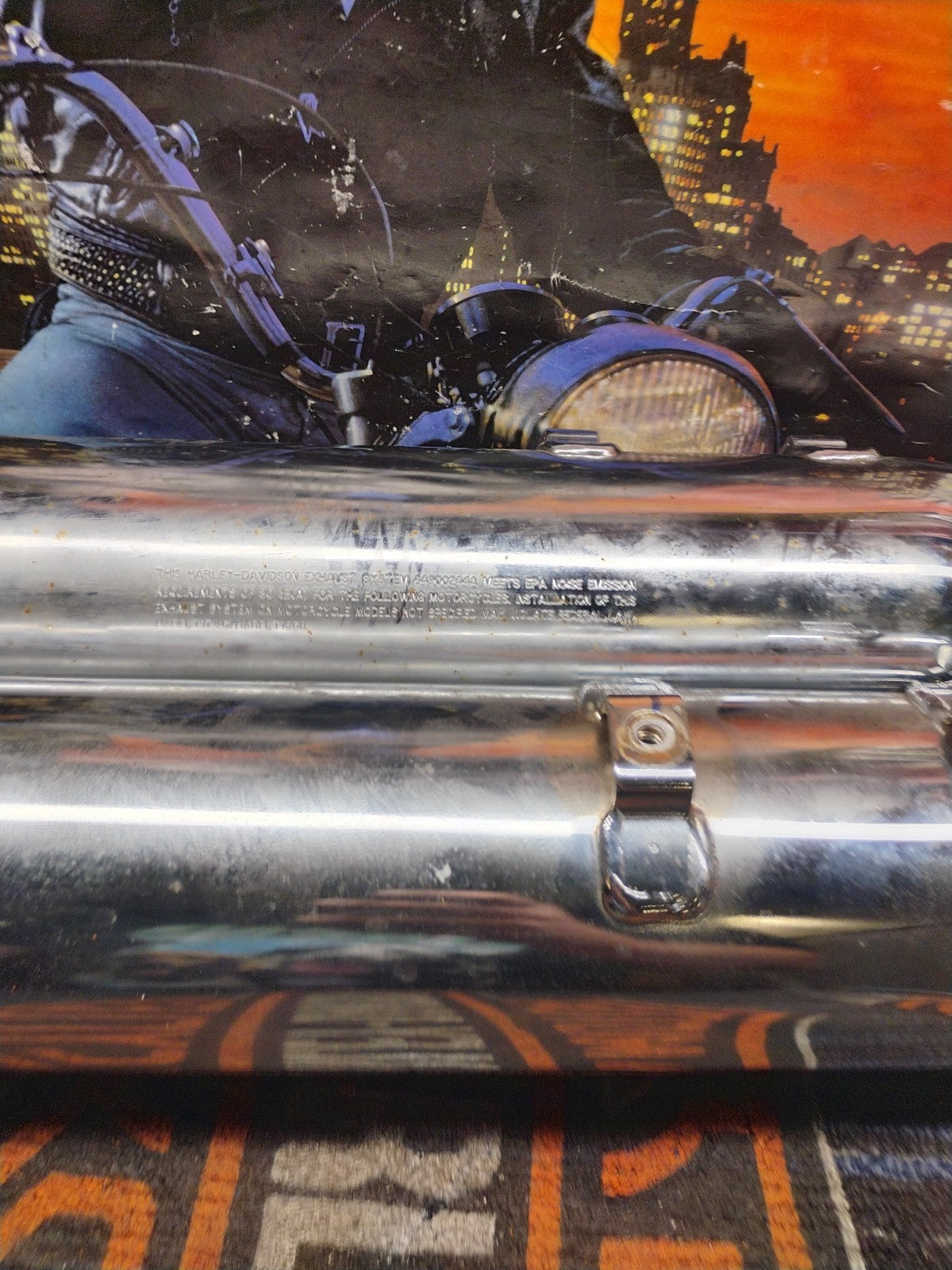 17-23 Harley Davidson Tri Glide Ultra Chrome Exhaust Mufflers Muffler 64900244A