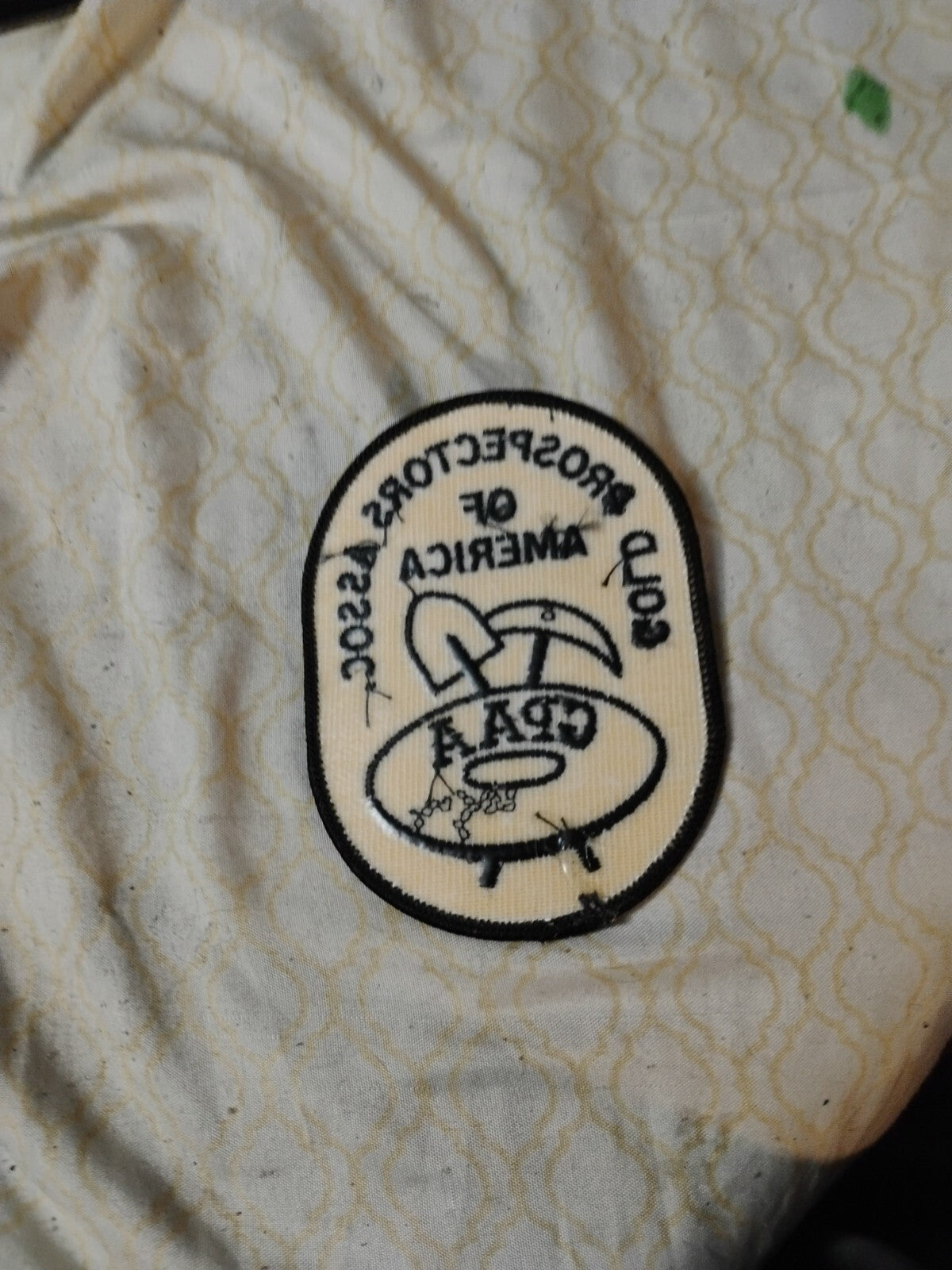 Vtg Unused Sticker & GPAA GOLD PROSPECTORS OF AMERICA ASSOCIATION Cloth Patch 