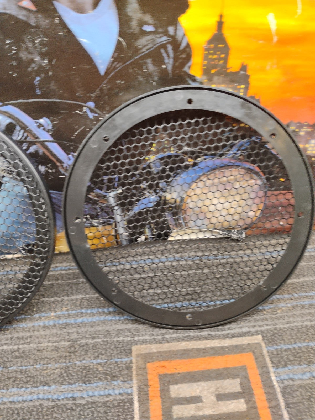 Pair 9 Inch Classic Beehive High Excursion Subwoofer Speaker Grills