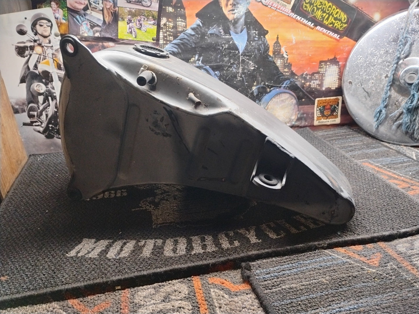 Harley-Davidson Softail Split Gas Fuel Tank Set Raw Steel OEM