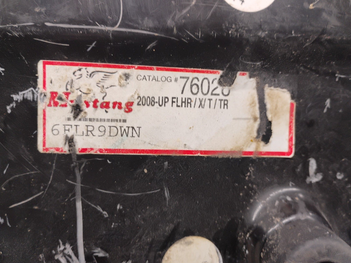 Mustang - 76028 - Studded Solo Seat, Black Studs