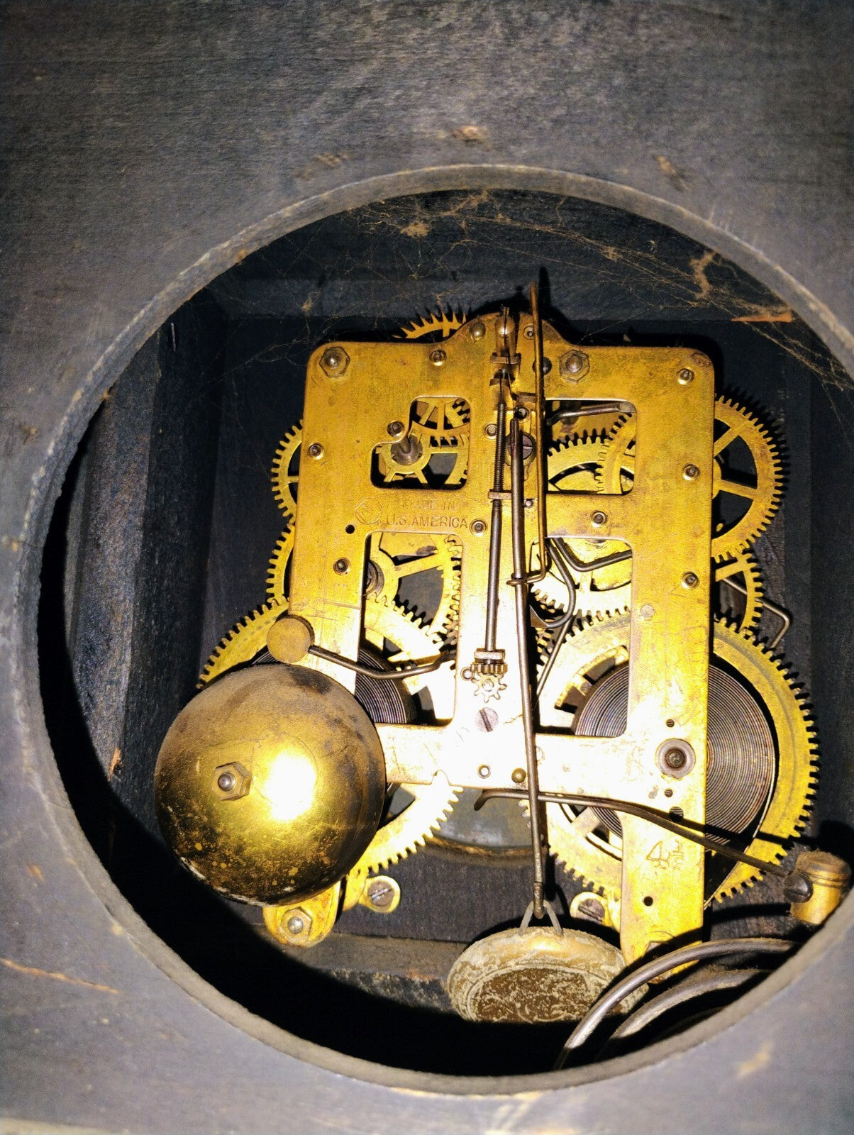 ANTIQUE SETH THOMAS 1880's - 1890's ADAMANTINE MANTLE CLOCK