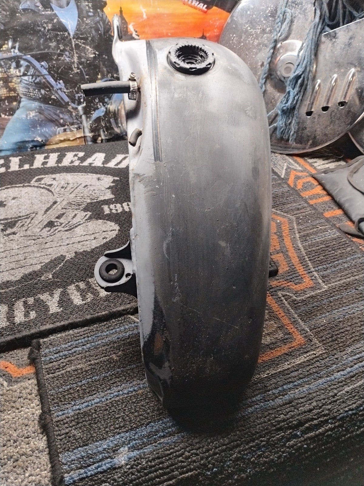 Harley-Davidson Softail Split Gas Fuel Tank Set Raw Steel OEM