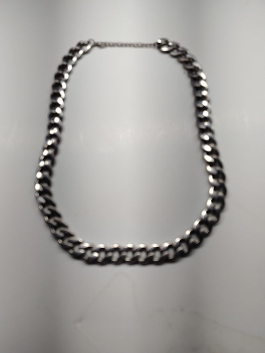 Mens Biker Necklace Silver Metal Classic Chain L Links Motorcycle Fashion Heavy 