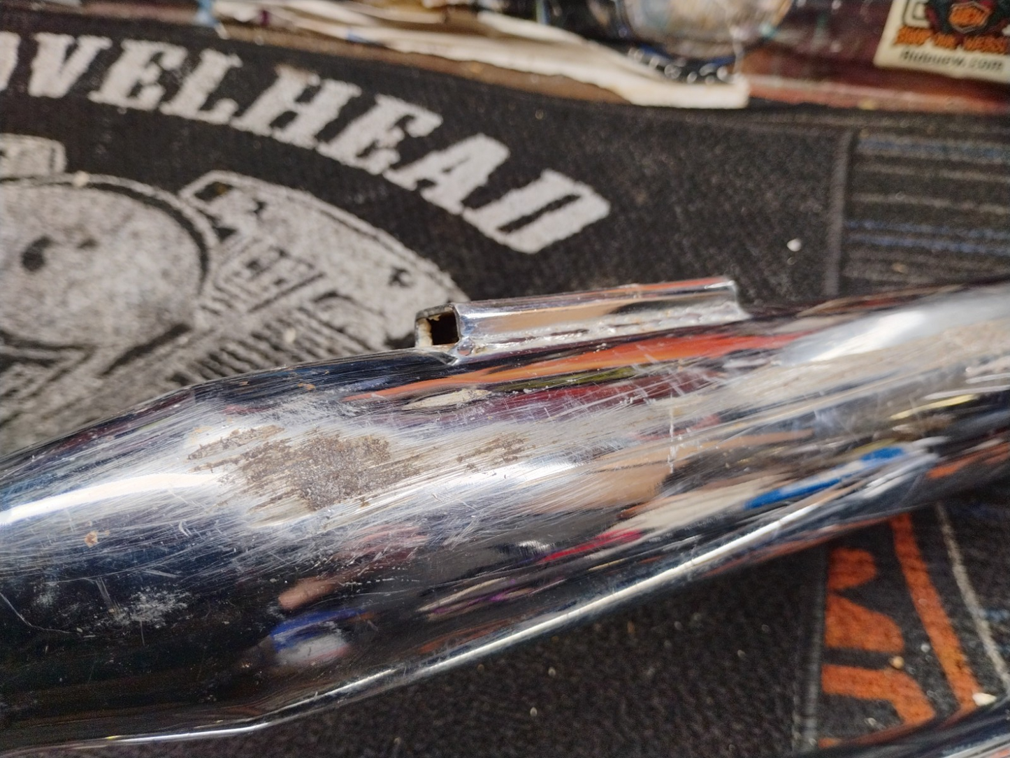 Harley-Davidson Ironhead Sportster Drag Pipes Exhaust Set 1957-1985