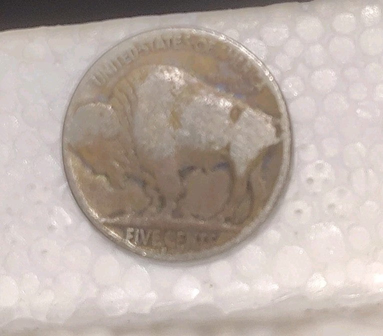 1934 D Buffalo Nickel Dripping Luster++ Gorgeous Rainbow Toning!