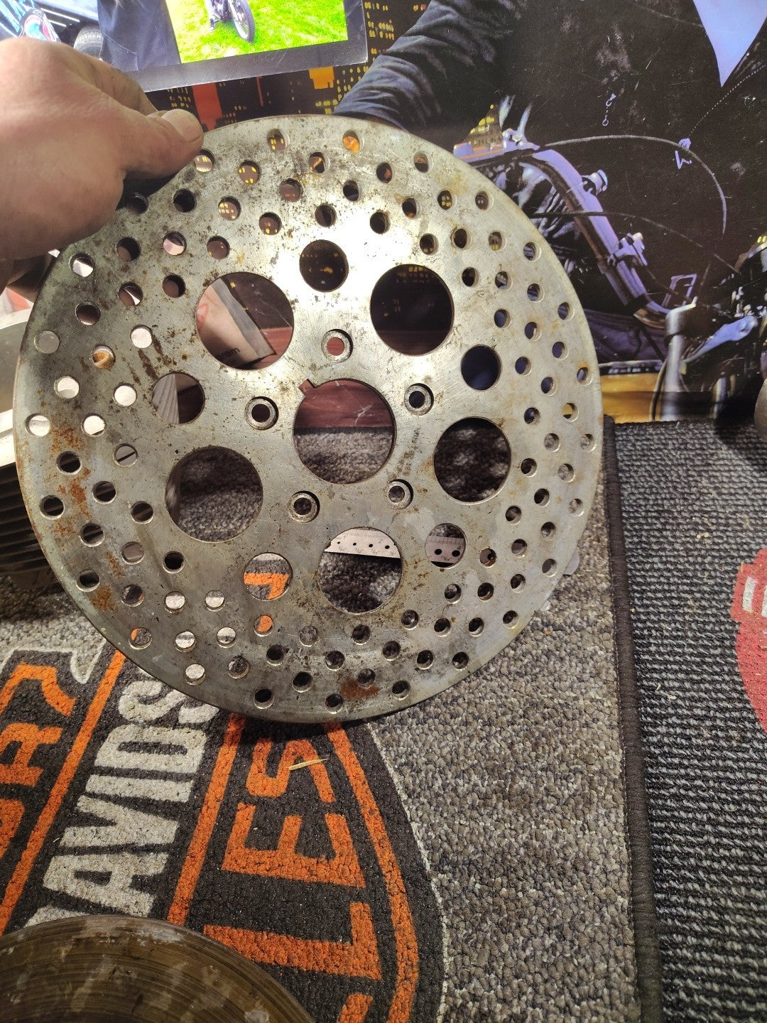 Front Brake Rotor For Harley Davidson Sportster XLH883 1985-1999 XLH1200 1987-99