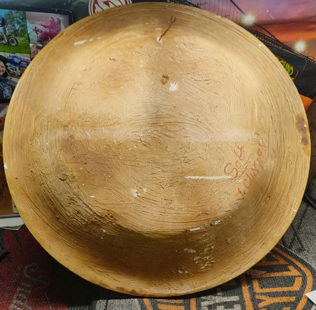 Vintage 21” Hudepohl Pure Grain Beer Chalkware Sign