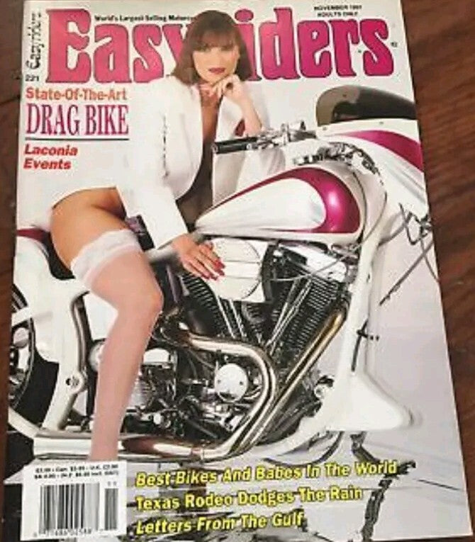 Easyriders Motorcycle Magazine #221 November 1991 Drag Bike Laconia Events