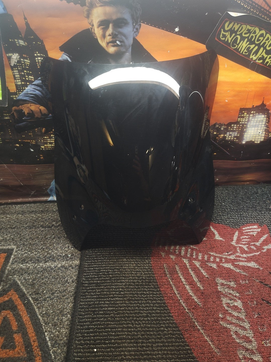 National Cycle Mohawk Windshield Kit for Harley and Hondas - Dk Smk - N2839-001