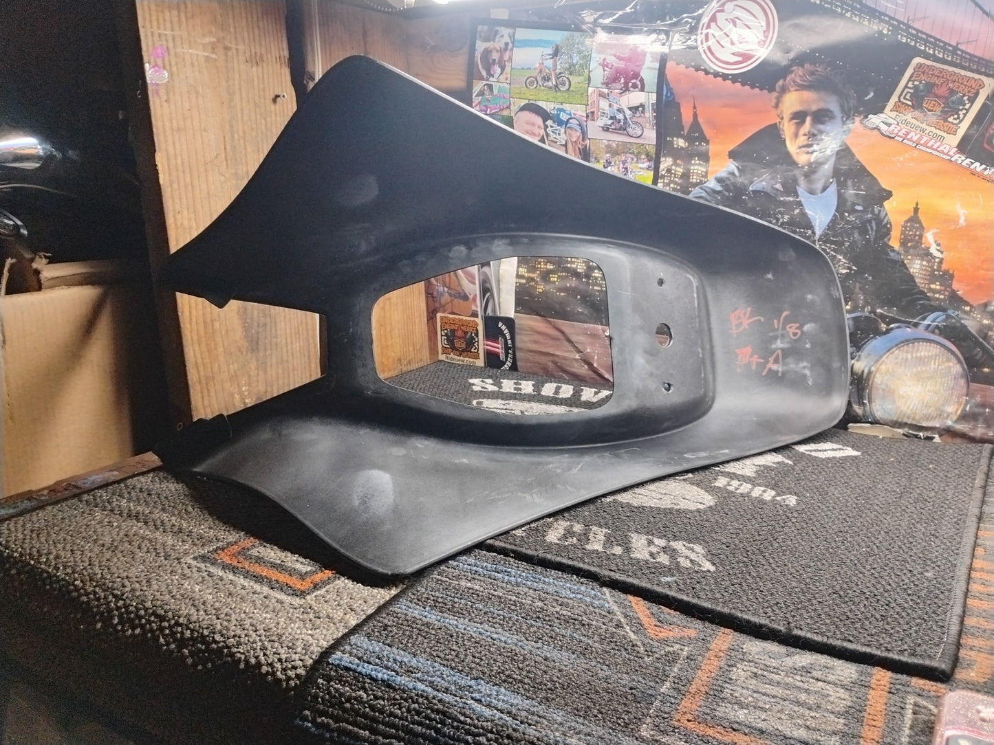 1996-1998 Buell S1 Lightning Rear Tail Fairing Seat Cowl Black OEM M0190.TA