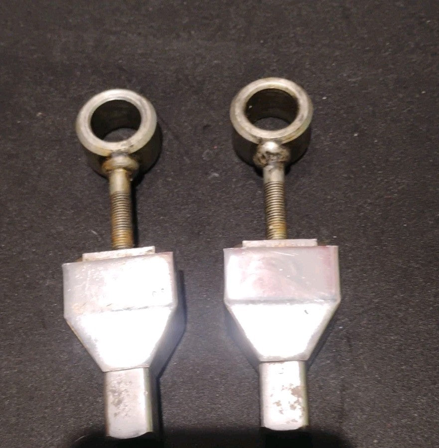 72 Harley FXE FX-1200 Super Glide Shovelhead Rear Axle Chain Adjusters Pair