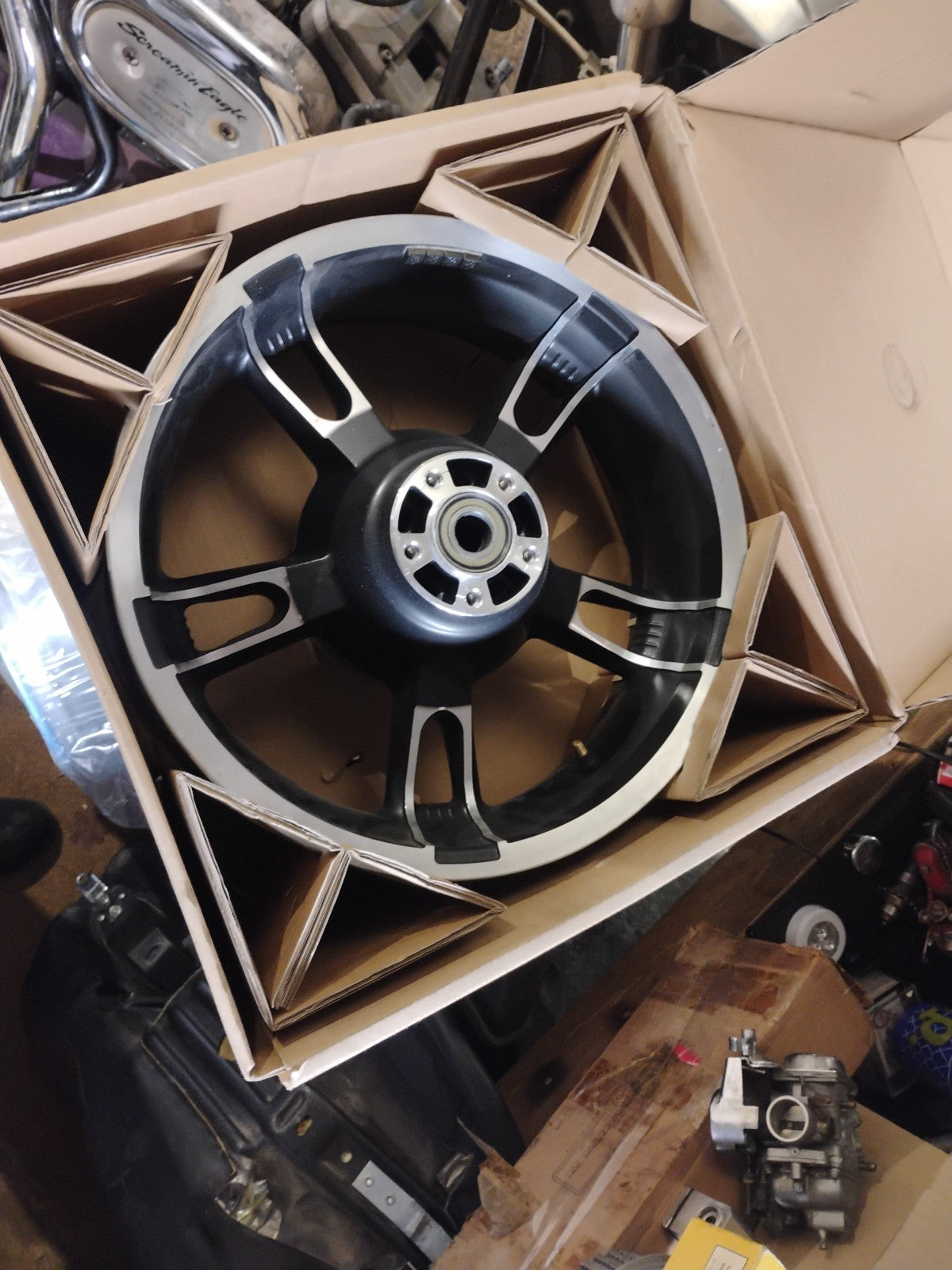 OEM Harley-Davidson Mirror Chrome Enforcer 16x5 Rear Wheel Touring