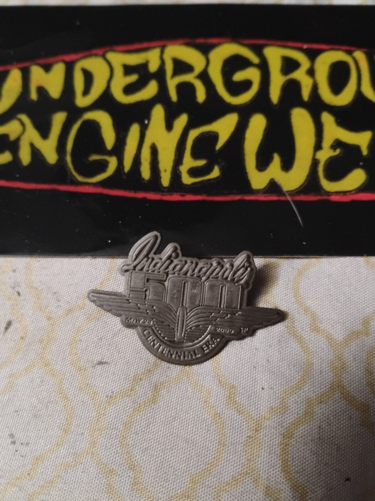 2009 Indianapolis 500 Centennial ERA Pewter Event Pin Hélio Castroneves Penske