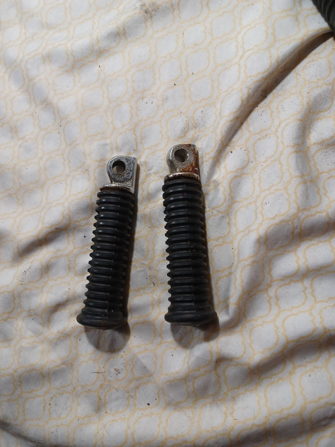 Harley Touring FXR Dyna Sportster & Softail Black Rubber Footpegs Footrests +Toe