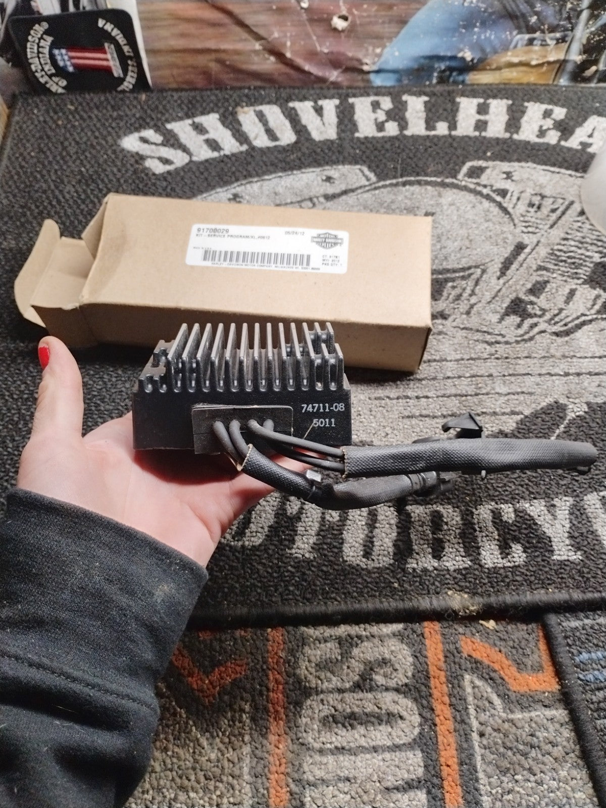 OEM Harley-Davidson 91700029 Voltage Regulator Sportster XL Recall Take-Off