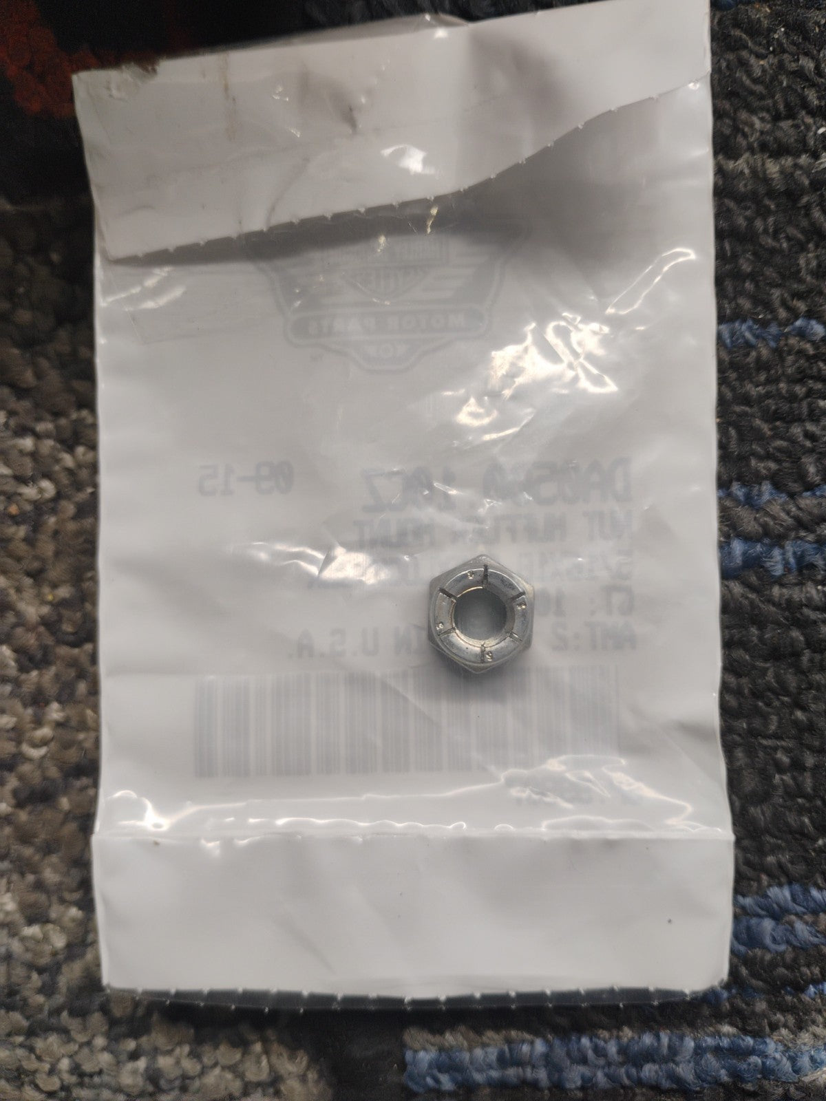 Harley-Davidson OEM DA0500.10CZ Muffler Mount Lock Nut 5/16-18 Qty 2 NOS