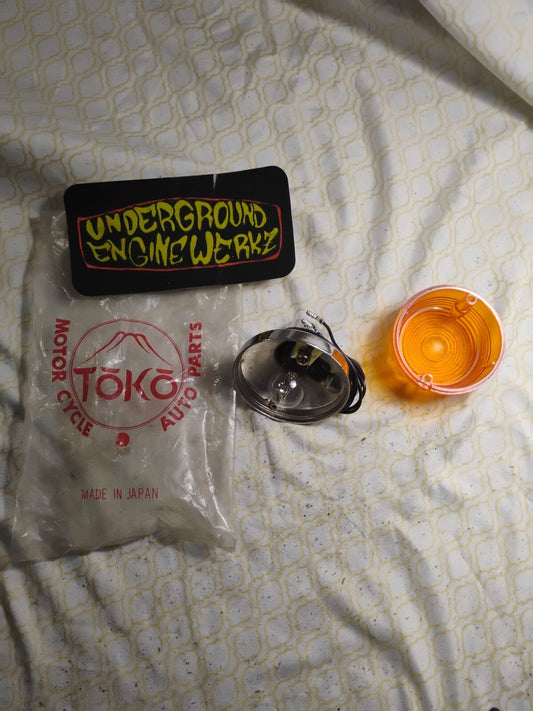 Vintage TOKO Motorcycle Signal Light  p/n 237-1052 Turn Signal Nos