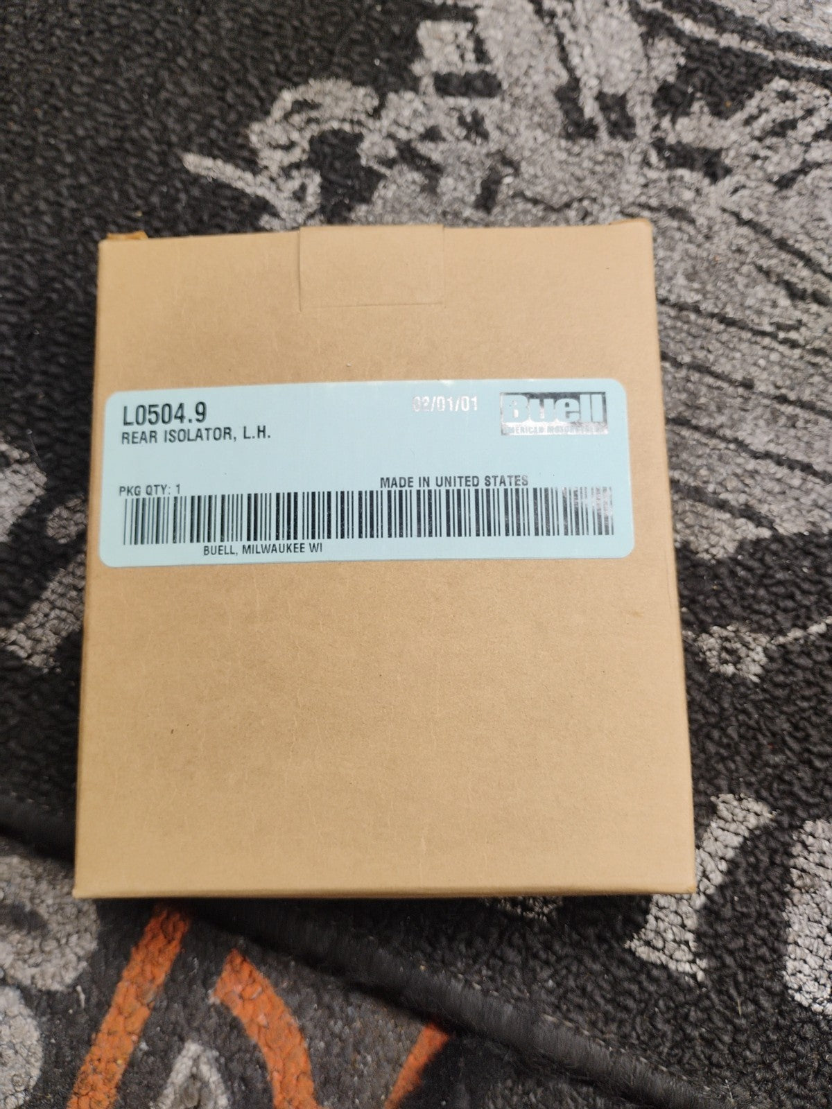 NOS Buell Rear Isolator Left Hand OEM Harley-Davidson L0601.8