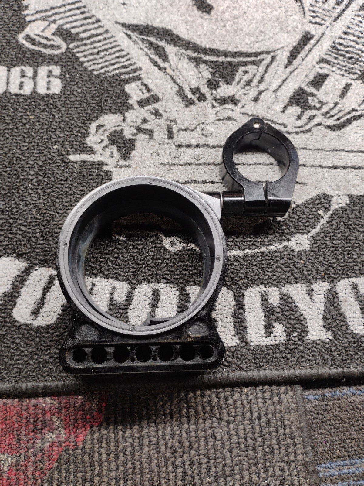 Black 39mm 16" Side Mount Speedo Relocation Bracket Fit For Harley Sportster XL
