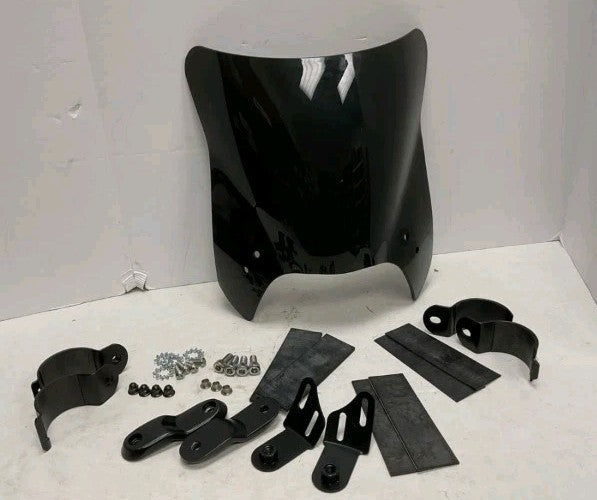 National Cycle Mohawk Flyscreen, 43mm O.D. Fork Tube N2835-002 Black 4 Harley HD